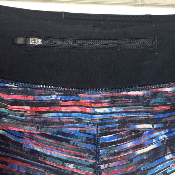 Lululemon Women's 4 Speed Up Rainbow Striped Color Running Track Shorts Colorful - Picture 3 of 5